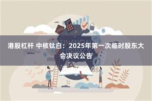 港股杠杆 中核钛白：2025年第一次临时股东大会决议公告