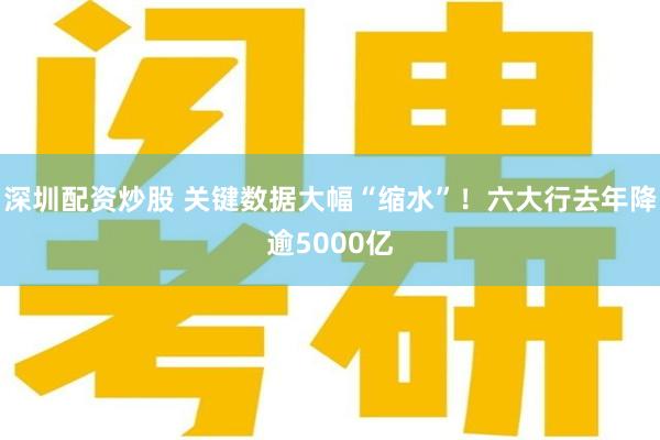 深圳配资炒股 关键数据大幅“缩水”！六大行去年降逾5000亿
